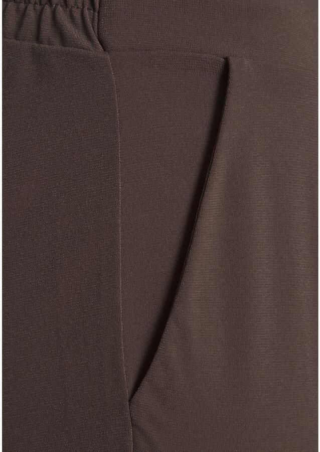 Lascana Comfortbroek van gladde jerseykwaliteit lichte zomerbroek met zakken kreukvrij - Foto 2