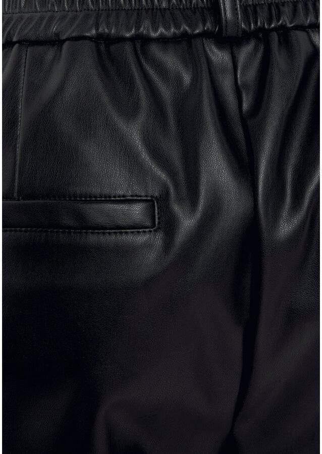 Lascana Comfortbroek van imitatieleer comfortabele stofbroek elegant-chic