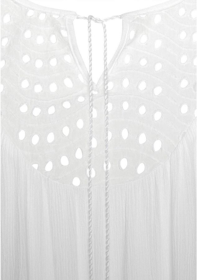 Lascana Crêpe-blouse met geborduurde oogjes damesblouse losse pasvorm - Foto 9