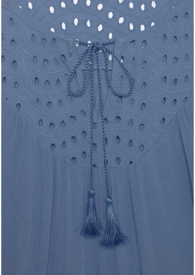 Lascana Crêpe-blouse met geborduurde oogjes damesblouse losse pasvorm - Foto 3