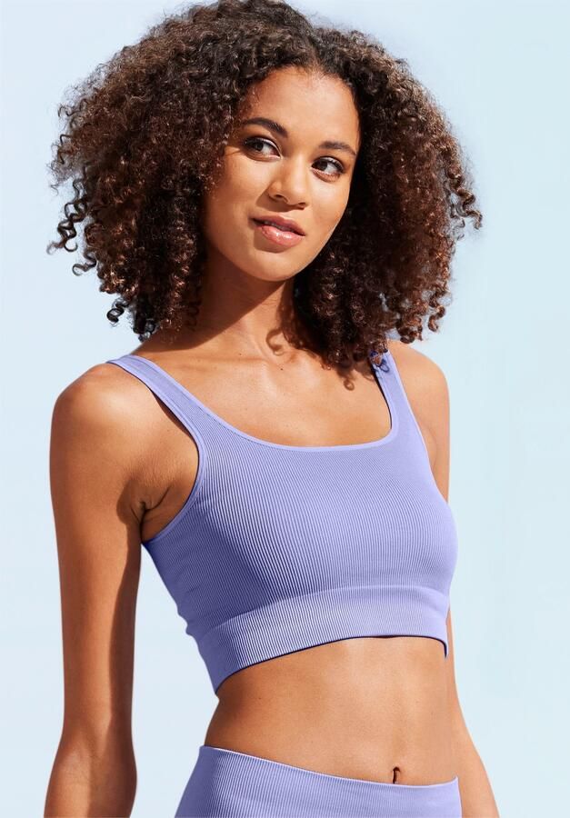 Lascana Crop-top Seamless Top Naadloos top met ribstructuur - Foto 8