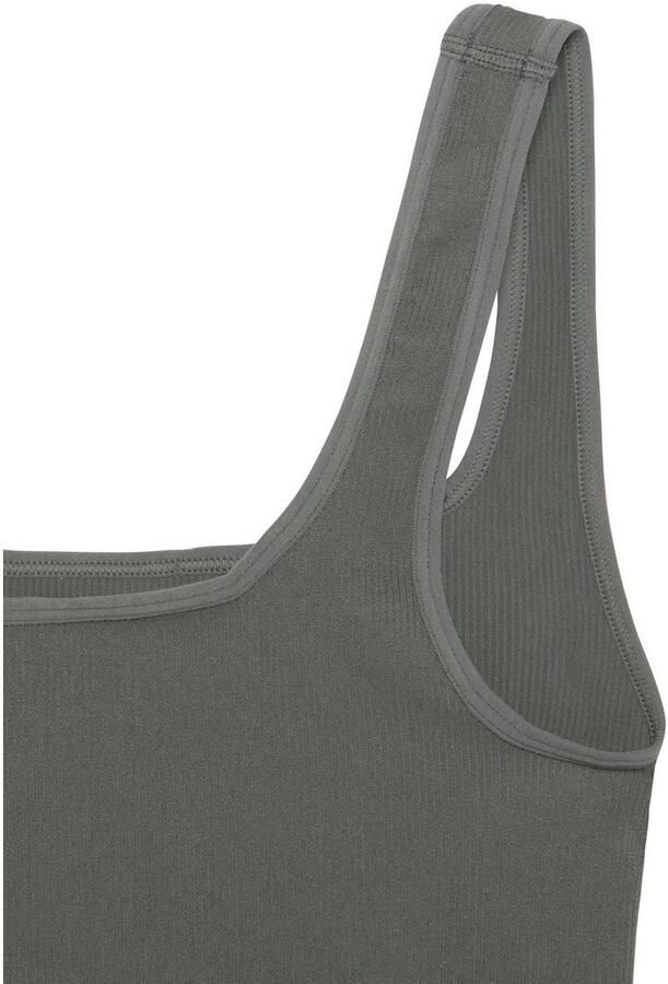 Lascana Crop-top Seamless Top Naadloos top met ribstructuur - Foto 7