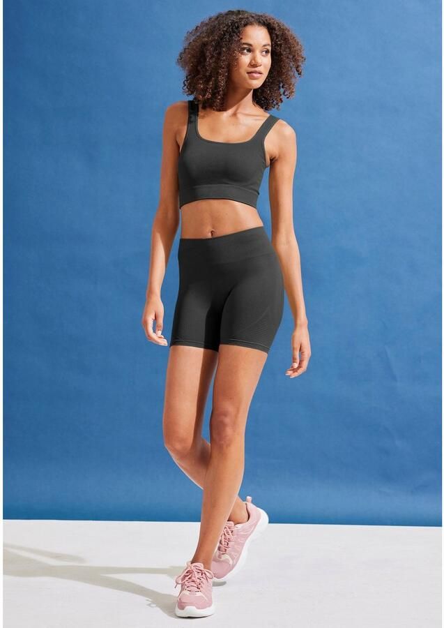 Lascana Crop-top Seamless Top Naadloos top met ribstructuur - Foto 5