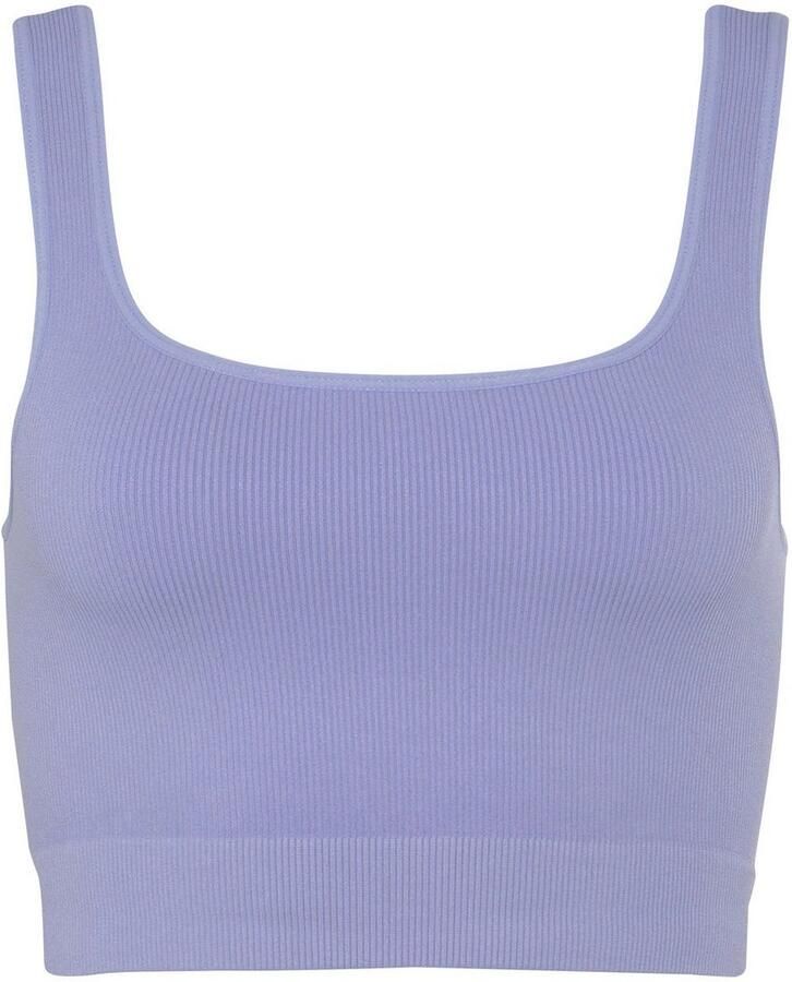 Lascana Crop-top Seamless Top Naadloos top met ribstructuur - Foto 3