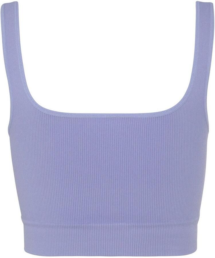 Lascana Crop-top Seamless Top Naadloos top met ribstructuur