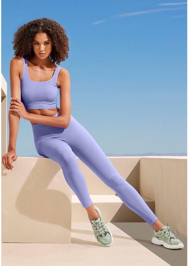 Lascana Crop-top Seamless Top Naadloos top met ribstructuur - Foto 6