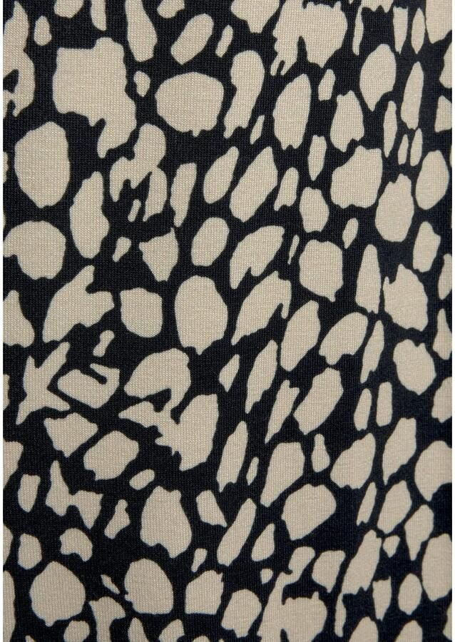 Lascana Culotte en all-over print 7 8 lengte elastische tailleband zomerbroek (Met een bindceintuur) - Foto 3