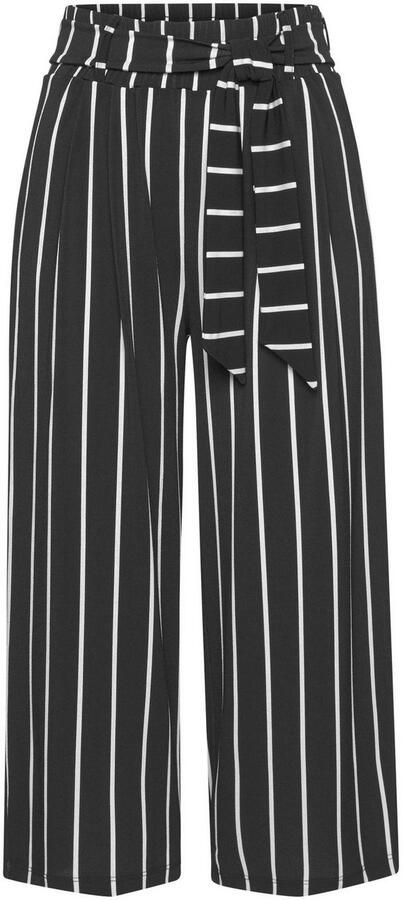 Lascana Culotte in 7 8-lengte en bindceintuur jersey broek casual-zomers (Met een bindceintuur) - Foto 5