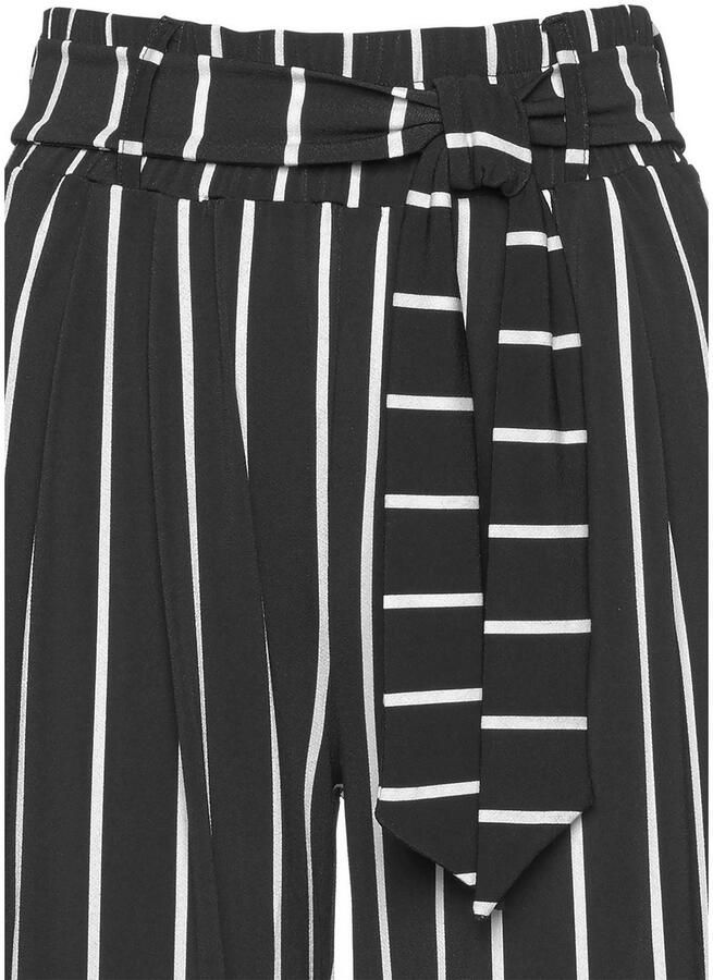 Lascana Culotte in 7 8-lengte en bindceintuur jersey broek casual-zomers (Met een bindceintuur)