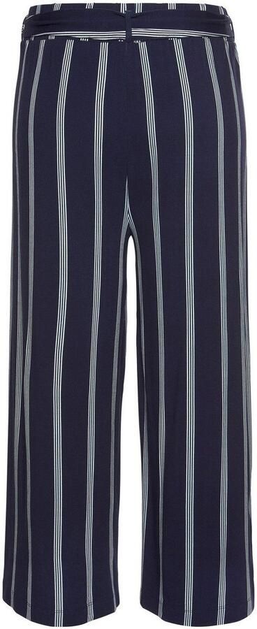 Lascana Culotte in paperbag look luchtige jersey broek casual (Met een bindceintuur) - Foto 4