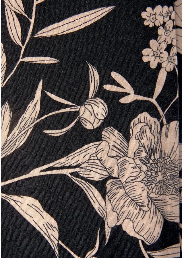 Lascana Culotte met bloemenprint stoffen broek stretch (Met een bindceintuur)