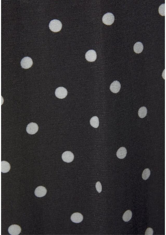 Lascana Culotte met stippenprint en zakken elastische tailleband 7 8 broek jersey broek - Foto 4