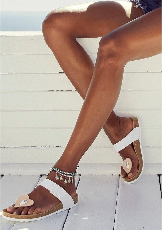 Lascana Enkelkettinkje met hanger In Layer Look 2-rijige enkelband met schelpvormige hanger - Foto 3