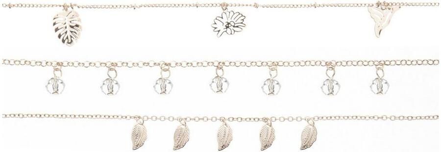 Lascana Enkelkettinkje met hanger met hangers enkelband-armband enkelband met hanger - Foto 2