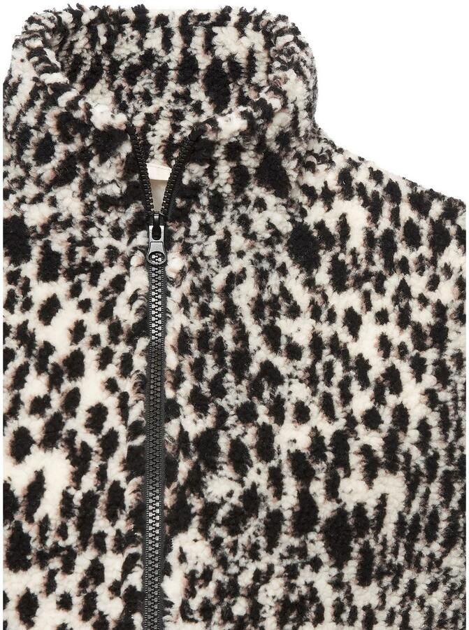 Lascana Fleecejack in luipaardpatroon in zachte fleece kwaliteit