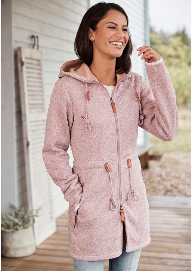 Lascana Fleecejack met een capuchon - Foto 2