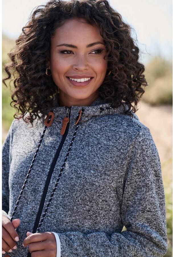 Lascana Fleecejack met een capuchon - Foto 7