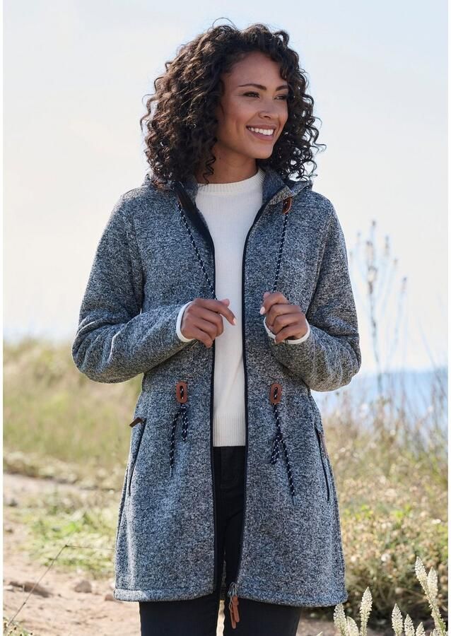 Lascana Fleecejack met een capuchon - Foto 3