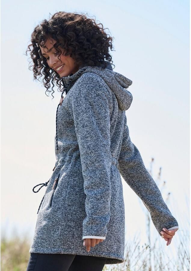 Lascana Fleecejack met een capuchon - Foto 6