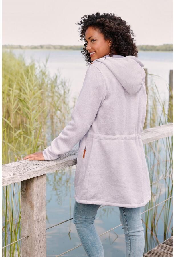 Lascana Fleecejack met een capuchon - Foto 4