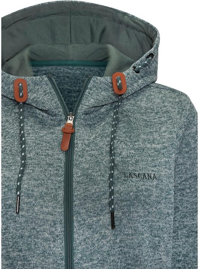 Lascana Fleecejack met een capuchon