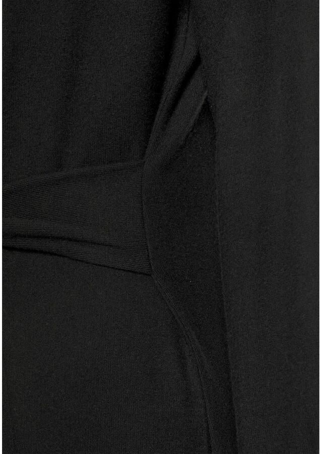 Lascana Gebreide jurk Loungejurk met tailleband loungewear - Foto 3