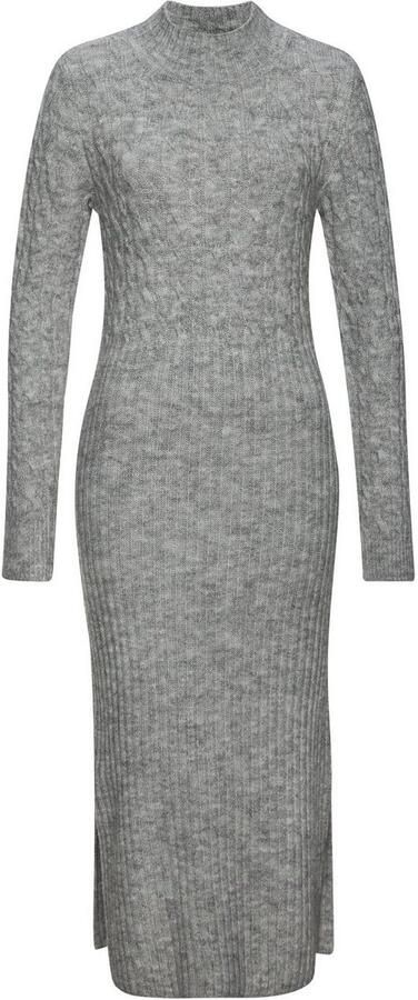 Lascana Gebreide jurk met kabelpatroon figuuraccentuerend trui-jurk herfstachtig - Foto 9