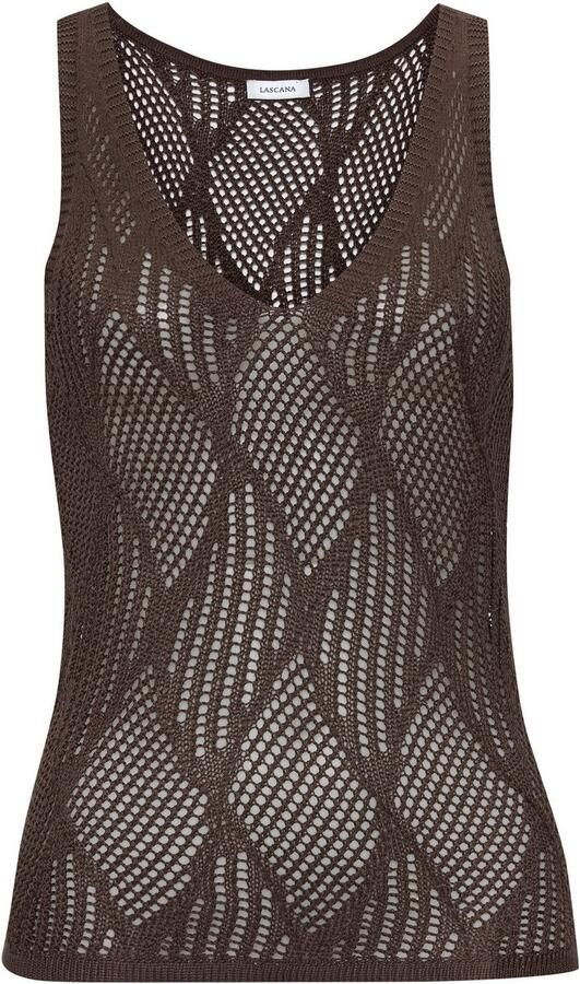 Lascana Gebreide top met ajourpatroon transparante strandtop elegant - Foto 4