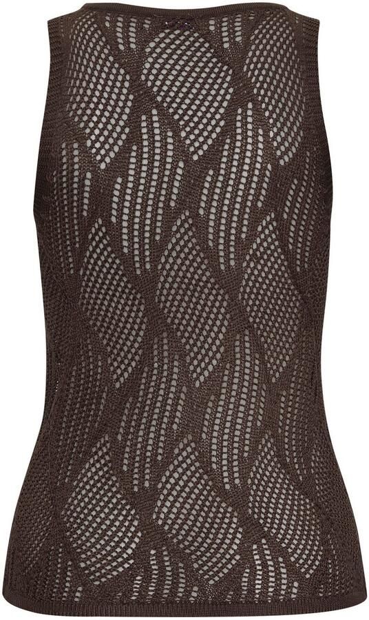 Lascana Gebreide top met ajourpatroon transparante strandtop elegant - Foto 3