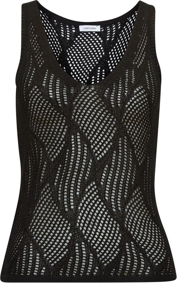 Lascana Gebreide top met ajourpatroon transparante strandtop elegant - Foto 3