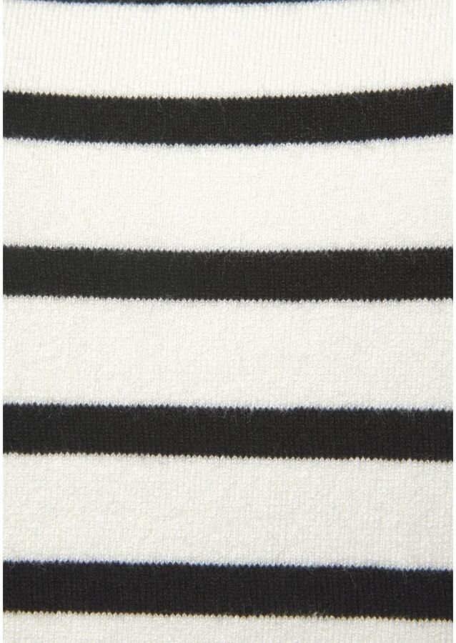 Lascana Gebreide top met strepen en vleugelmouwen korte mouwen streep-pullover - Foto 3