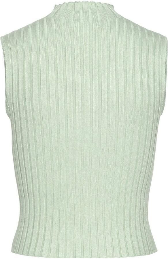 Lascana Gebreide top van zacht ribgebreid met opstaande kraag modieus - Foto 5