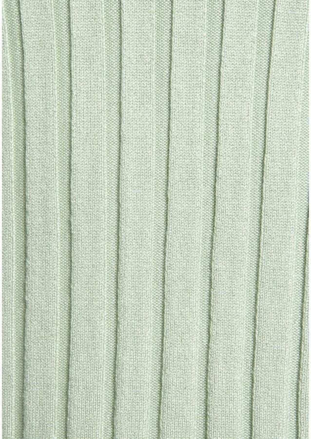 Lascana Gebreide top van zacht ribgebreid met opstaande kraag modieus