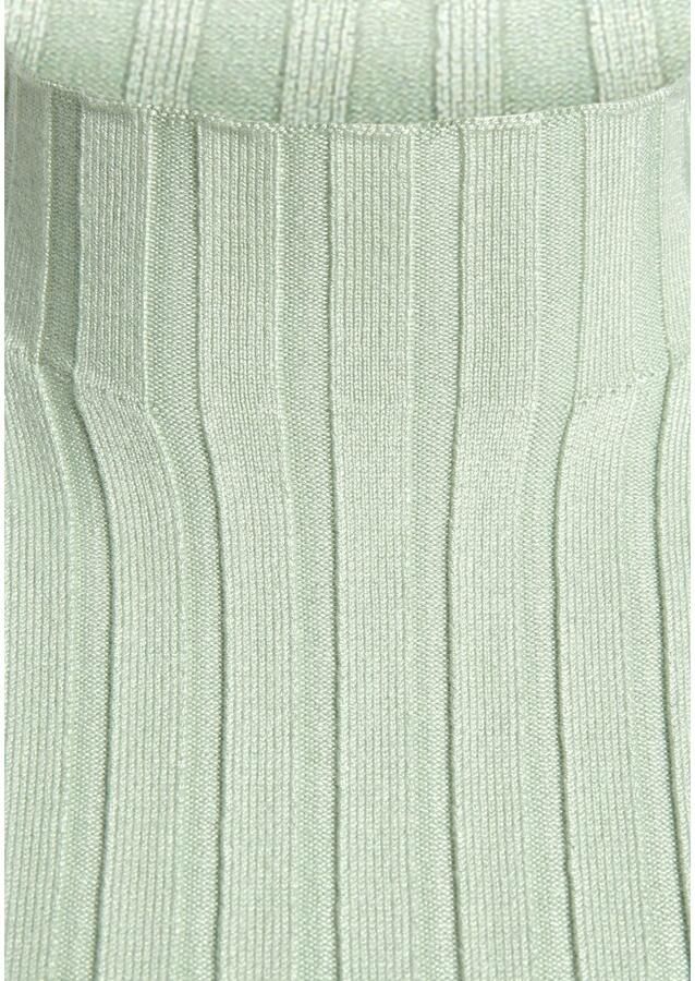 Lascana Gebreide top van zacht ribgebreid met opstaande kraag modieus - Foto 2