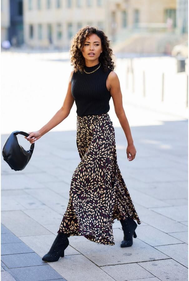 Lascana Gebreide top van zacht ribgebreid met opstaande kraag modieus - Foto 5