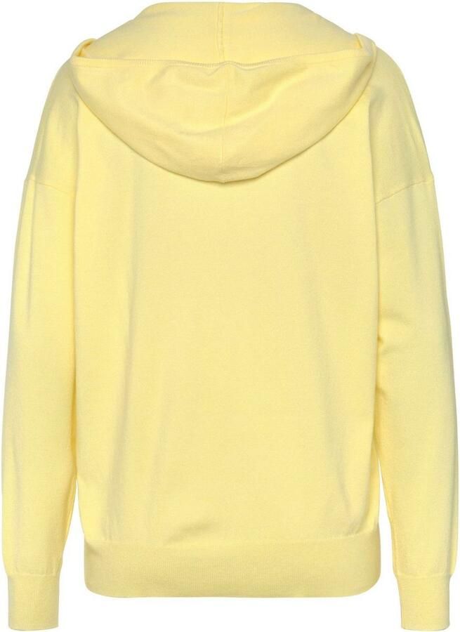 Lascana Gebreide trui Hoodie Capuchonsweatshirt van zachte viscosemix loungewear - Foto 3