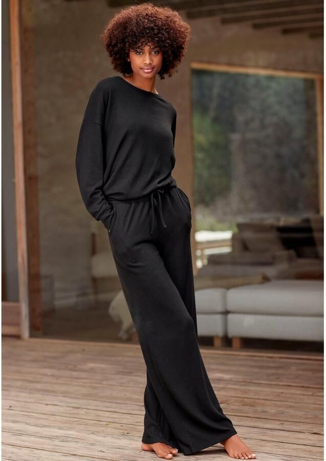 Lascana Loungebroek met wijd been loungewear