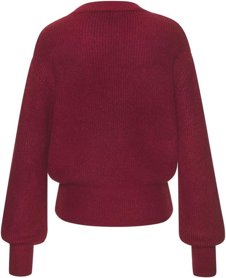 Lascana Gebreide trui in melange-look losse damespullover basic - Foto 3