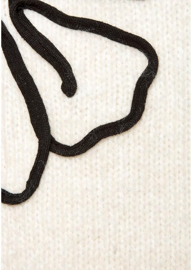 Lascana Gebreide trui met bloe -applicatie winterpullover modieus - Foto 3