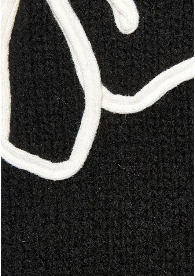 Lascana Gebreide trui met bloe -applicatie winterpullover modieus - Foto 3