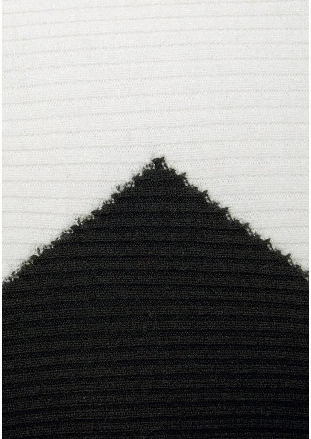 Lascana Gebreide trui met colorblock-look en lichte vleermuismouwen - Foto 2