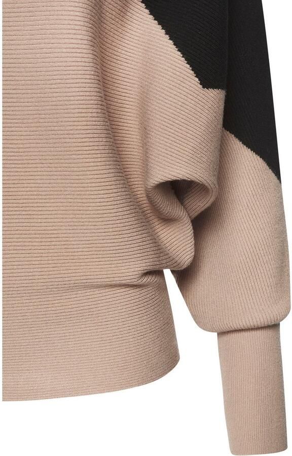 Lascana Gebreide trui met colorblock-look vleermuismouwen modieus - Foto 5