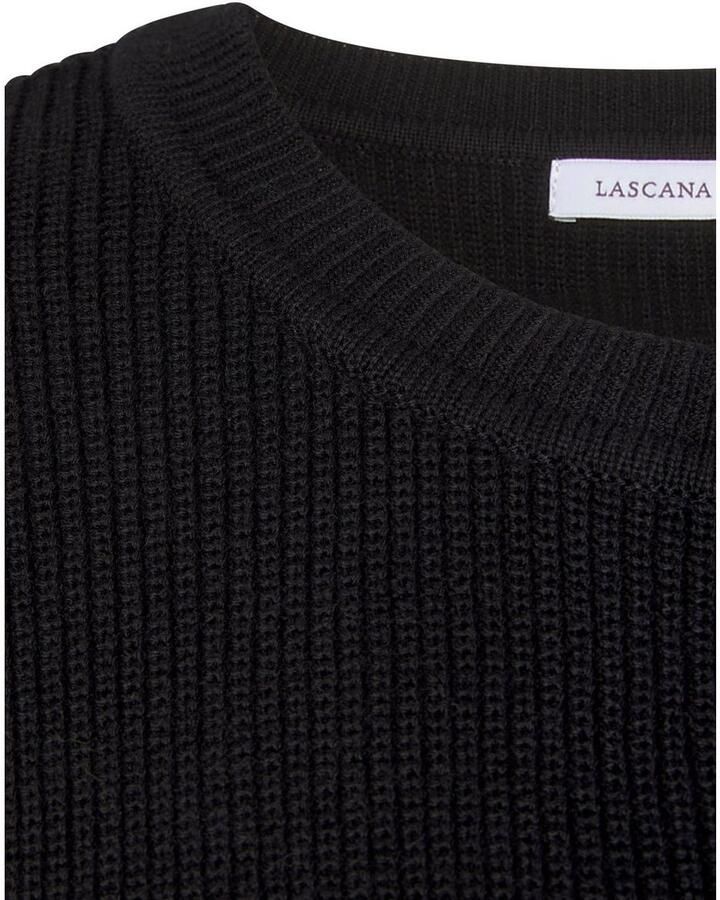 Lascana Gebreide trui met colorblock-strepen damestrui van katoenmix