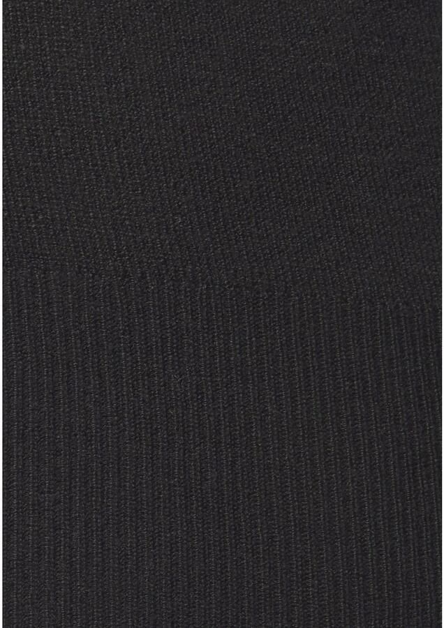 Lascana Gebreide trui met decoratieve knopen aan de mouwzoom lichte coltrui basic - Foto 4