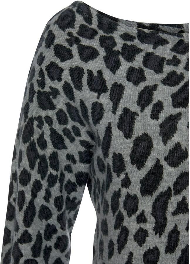 Lascana Gebreide trui met dierenprint zachte damestrui met alloverprint - Foto 2