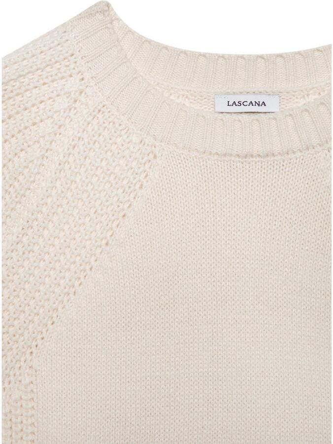 Lascana Gebreide trui met grof brei-details dames trui met ronde hals - Foto 3