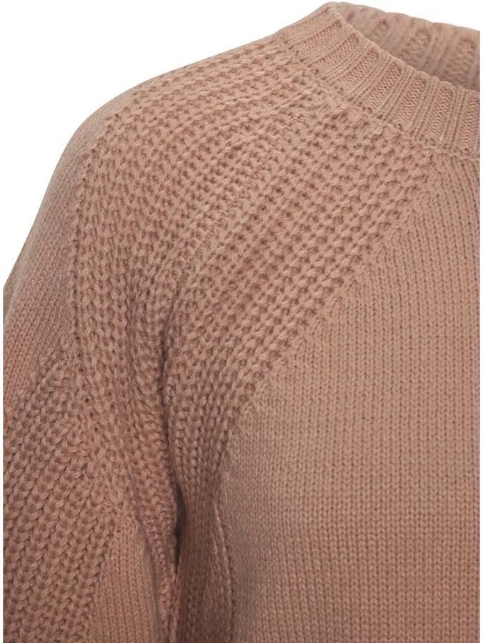 Lascana Gebreide trui met grof brei-details dames trui met ronde hals