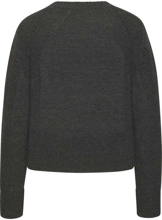 Lascana Gebreide trui met grof brei-details dames trui met ronde hals - Foto 2