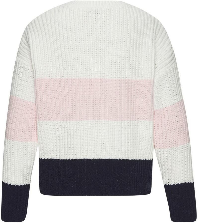 Lascana Gebreide trui met modieuze dwarsstrepen casual pasvorm comfortabel - Foto 2