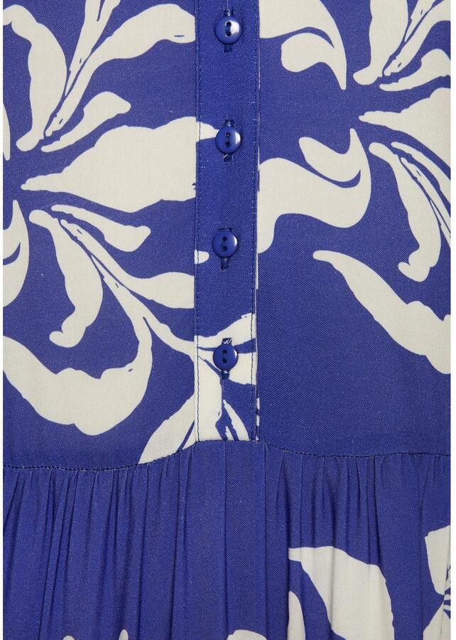 Lascana Gedessineerde jurk met ruches - Foto 2